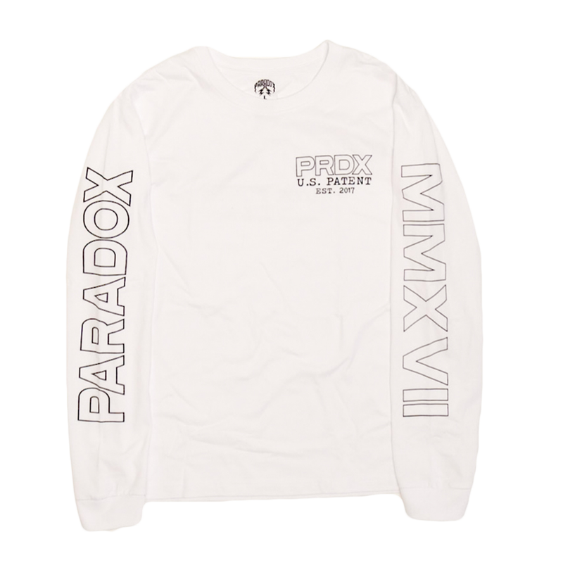 “G-LOCK BLUEPRINT” LONG-SLEEVE TEE (WHITE)