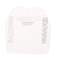 “G-LOCK BLUEPRINT” LONG-SLEEVE TEE (WHITE)