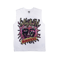 "PARADOX SUN" Sleeveless Tee (WHITE)