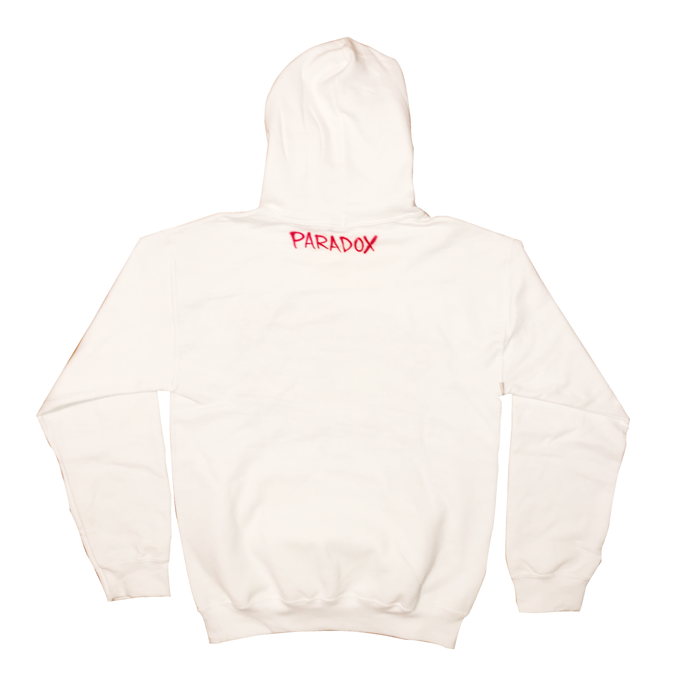 Airbrushed Vintage Car Pull-Over Hoodie (White/Black/Red)