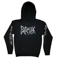Lightning Strikes Pull-Over Hoodie (Black/White)