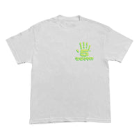 "5IVE HAND" 5 YEAR ANNIVERSARY TEE (WHITE/GREEN)