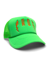 PRDX TRUCKER HAT (GREEN/GREEN/ORANGE)