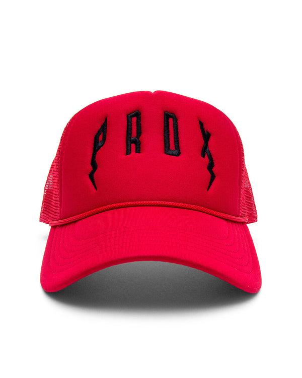 PRDX TRUCKER HAT (RED/RED/BLACK)