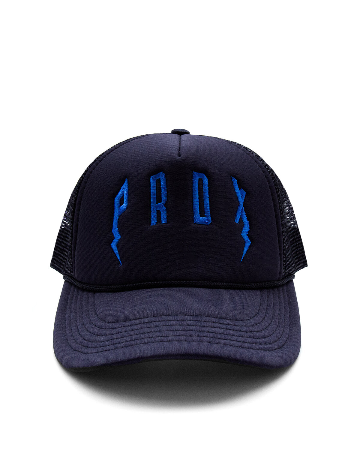 PRDX Trucker Hat (Black/Black/Blue)