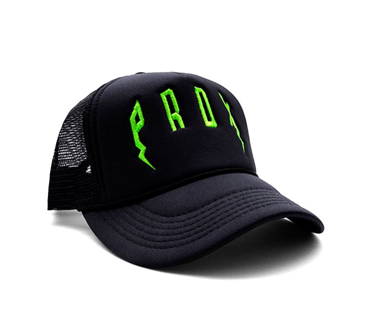 PRDX Trucker Hat (Black/Black/Green)