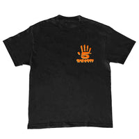 "5IVE HAND" 5 YEAR ANNIVERSARY TEE (BLACK/ORANGE)