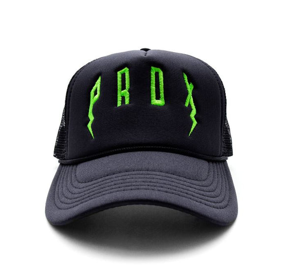 PRDX Trucker Hat (Black/Black/Green)
