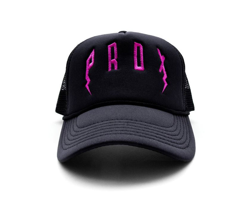 PRDX Trucker Hat (Black/Black/Pink)