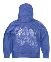 "The Blueprint" Lightning Arc Logo Pull-Over Hoodie (Vintage Blue)