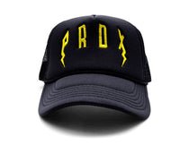 PRDX Trucker Hat (Black/Black/Yellow)