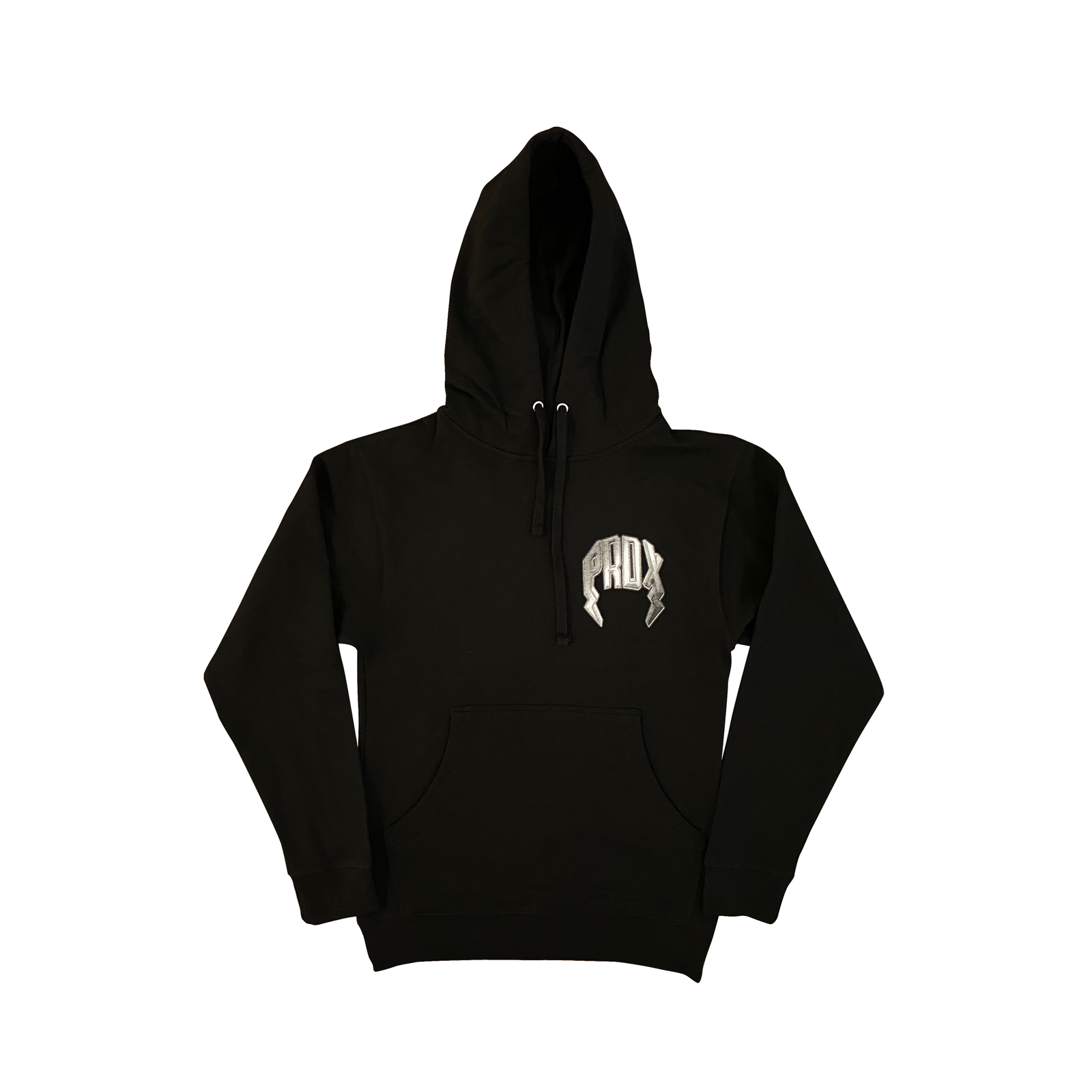 Medal Lightning Arc Logo Pull-Over Hoodies (SILVER)