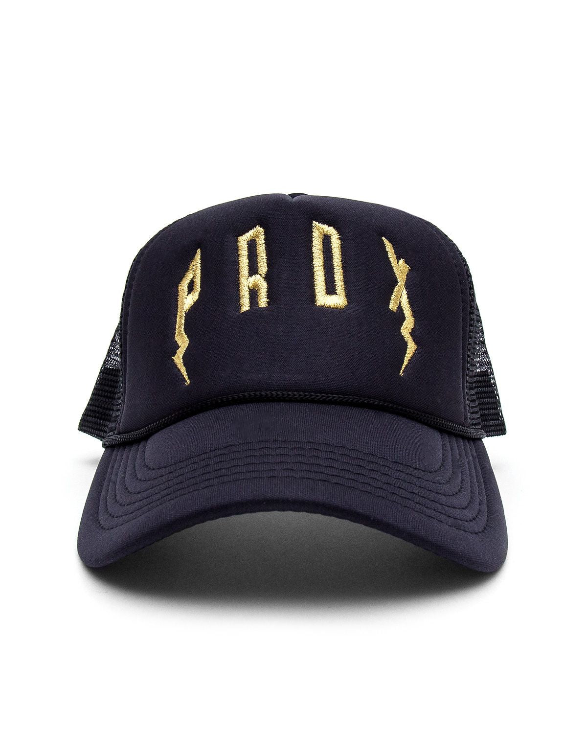 PRDX Trucker Hat (Black/Black/Gold)