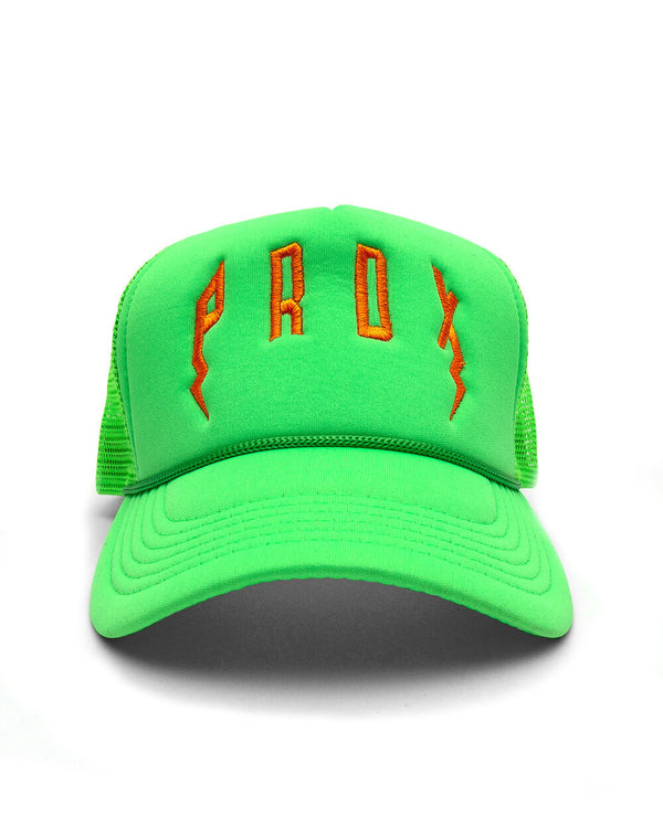 PRDX TRUCKER HAT (GREEN/GREEN/ORANGE)