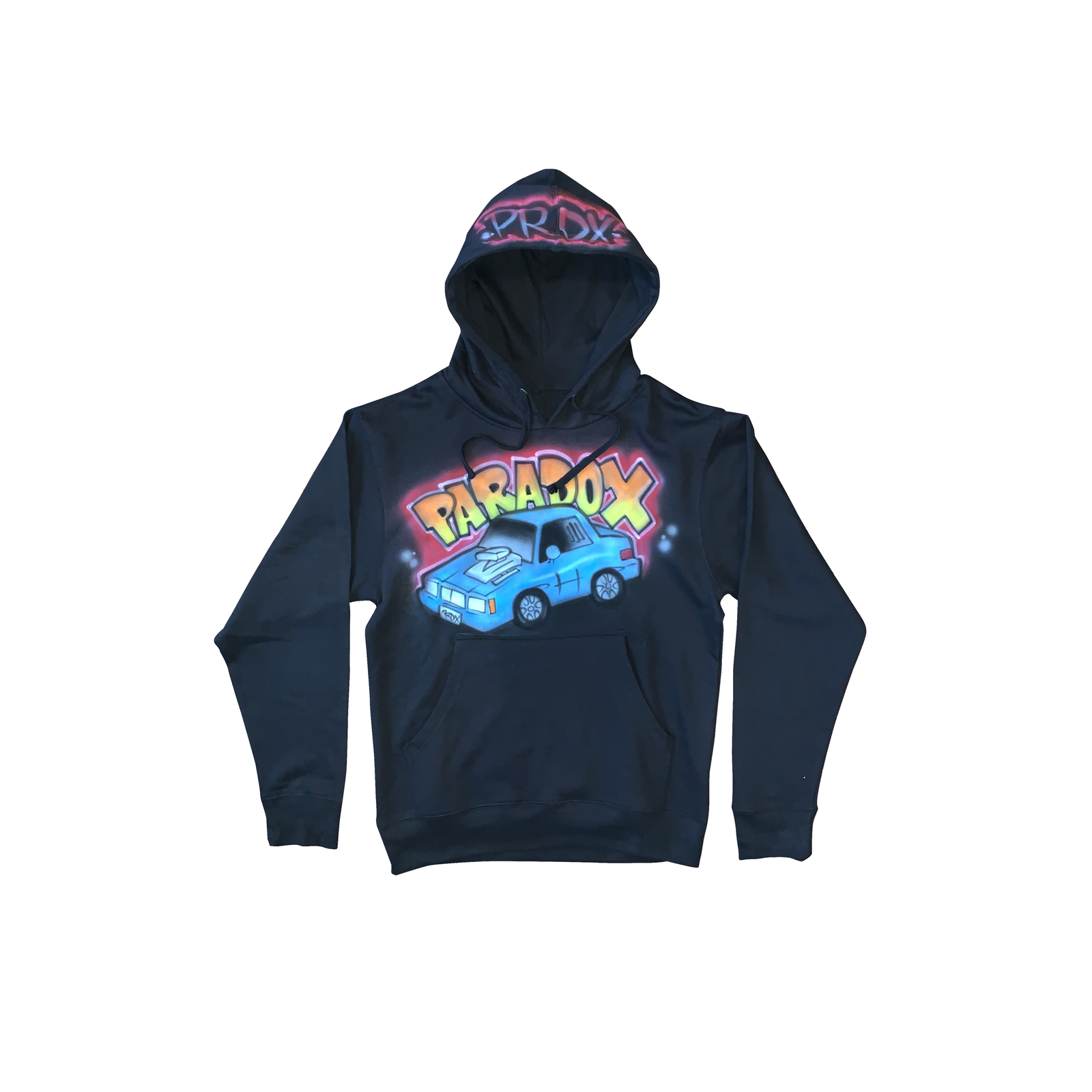 Airbrushed Vintage Car Pullover Hoodie (Black) – Paradox Lab