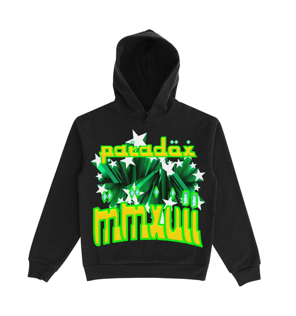 “SHOOTING STARS” DIAMOND STONED PULL-OVER HOODIE