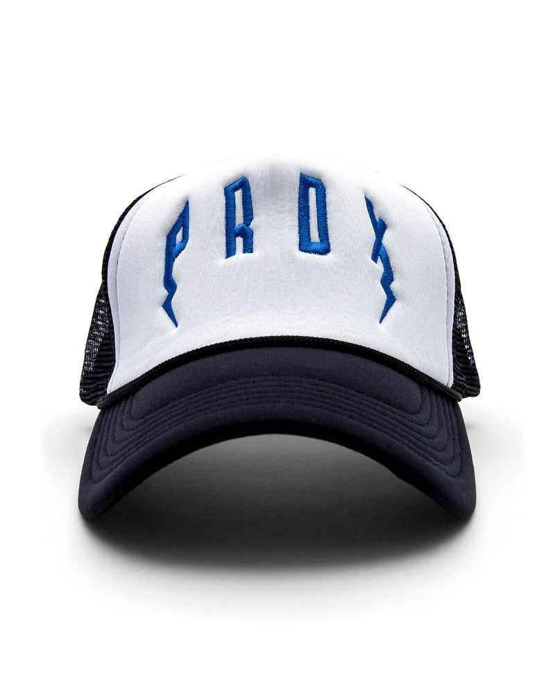PRDX Trucker Hat (Black/White/Blue)
