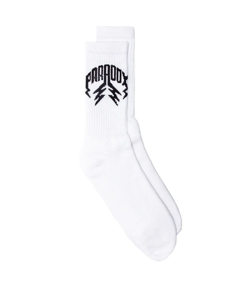 Crew Socks Lightning Arc Logo (2 Pack) - White