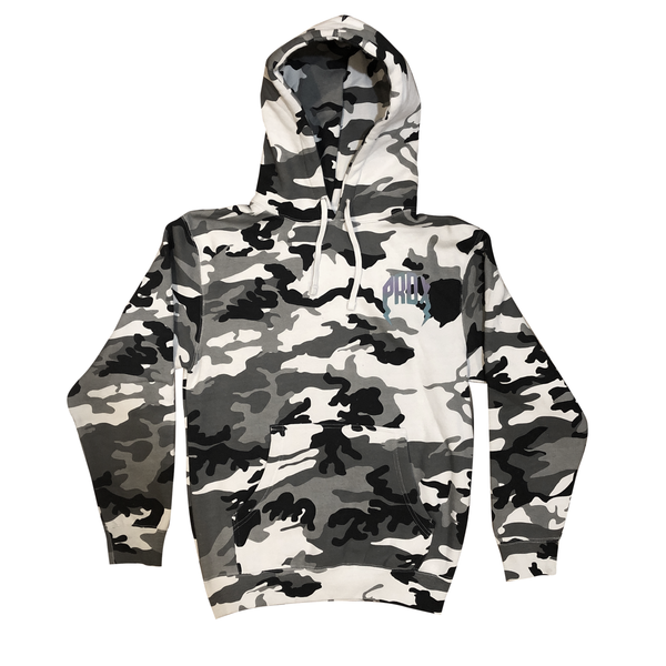 Lightning Arc Logo Pull-Over Hoodie "Snow Camo"