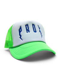 PRDX Trucker Hat (Neon Green/White/Blue)