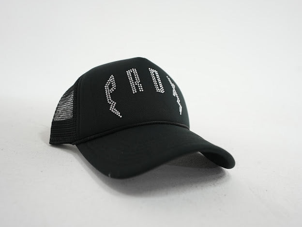 PRDX TRUCKER HAT (BLACK/RHINESTONES)