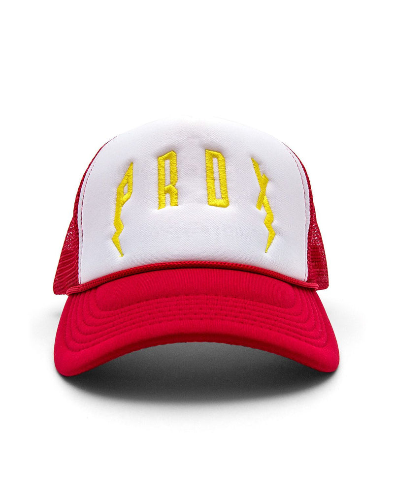 PRDX Trucker Hat (Red/White/Gold)