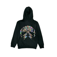 Marble Oil Lightning Arc Logo Hoodie (BLACK)