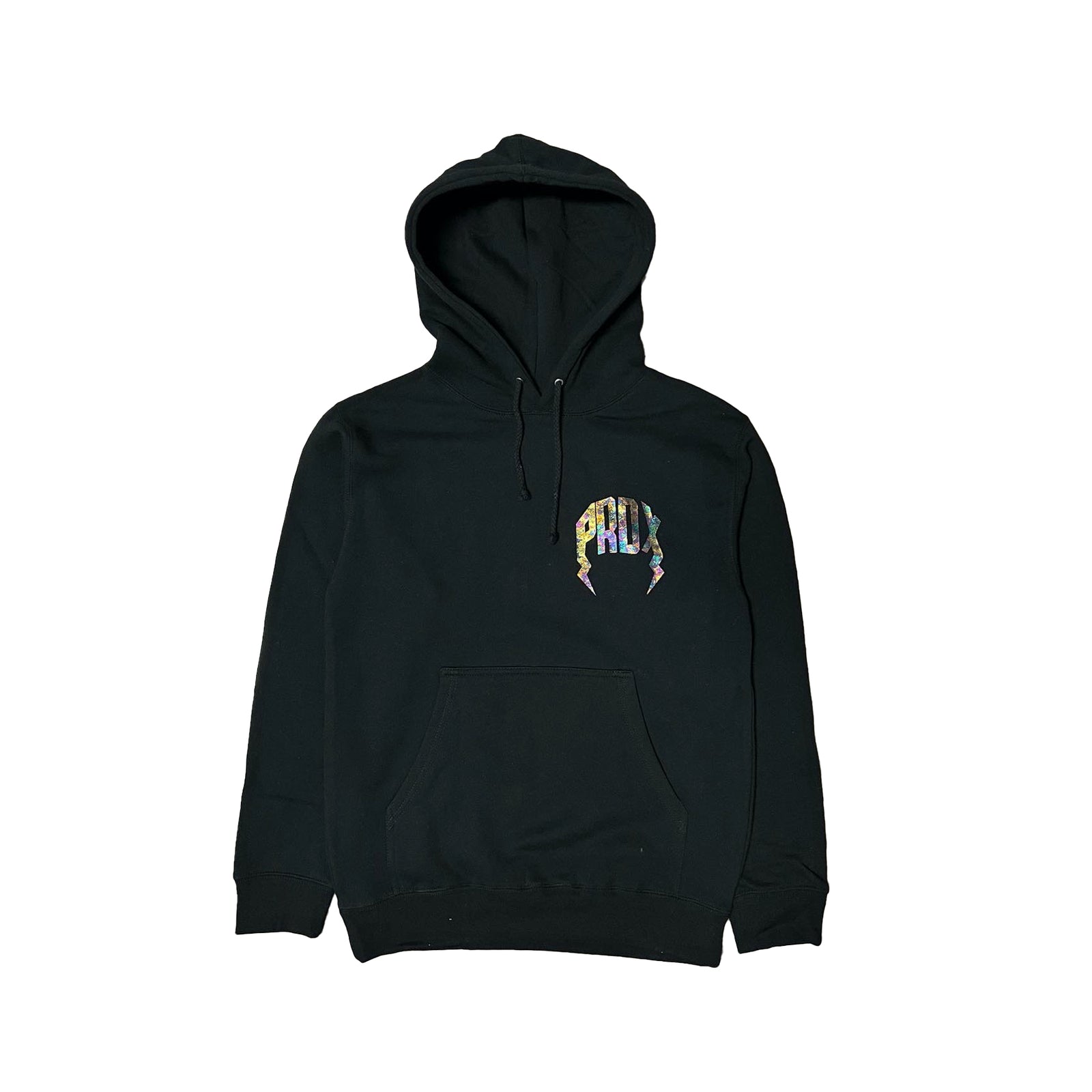 Marble Oil Lightning Arc Logo Hoodie (BLACK)