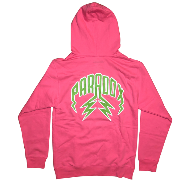 Lightning Arc Logo Pull-Over Hoodie "Strawberry"