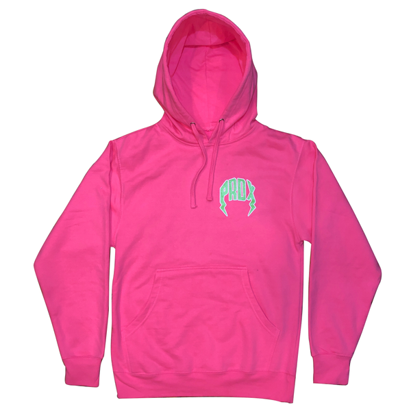 Lightning Arc Logo Pull-Over Hoodie "Strawberry"