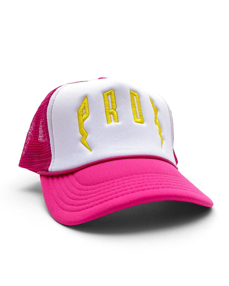 PRDX Trucker Hat (Pink/ White/Yellow)