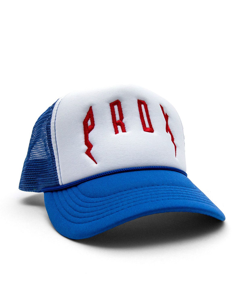PRDX Trucker Hat (Blue/White/Red)