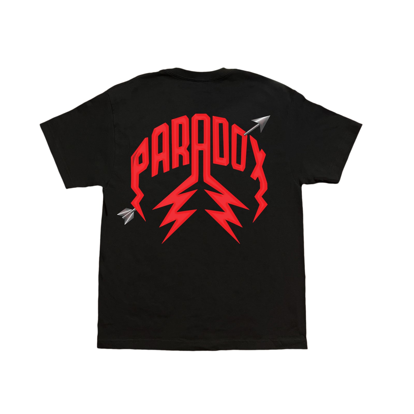 "SKELETON CUPID" LIGHTNING ARC LOGO TEE (BLACK)