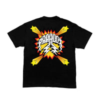 "POP ART" LIGHTNING ARC LOGO TEE (BLACK)