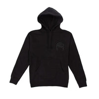"3D PUFF" LIGHTNING ARC LOGO HOODIE (TRIPLE BLACK)