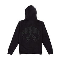 "3D PUFF" LIGHTNING ARC LOGO HOODIE (TRIPLE BLACK)