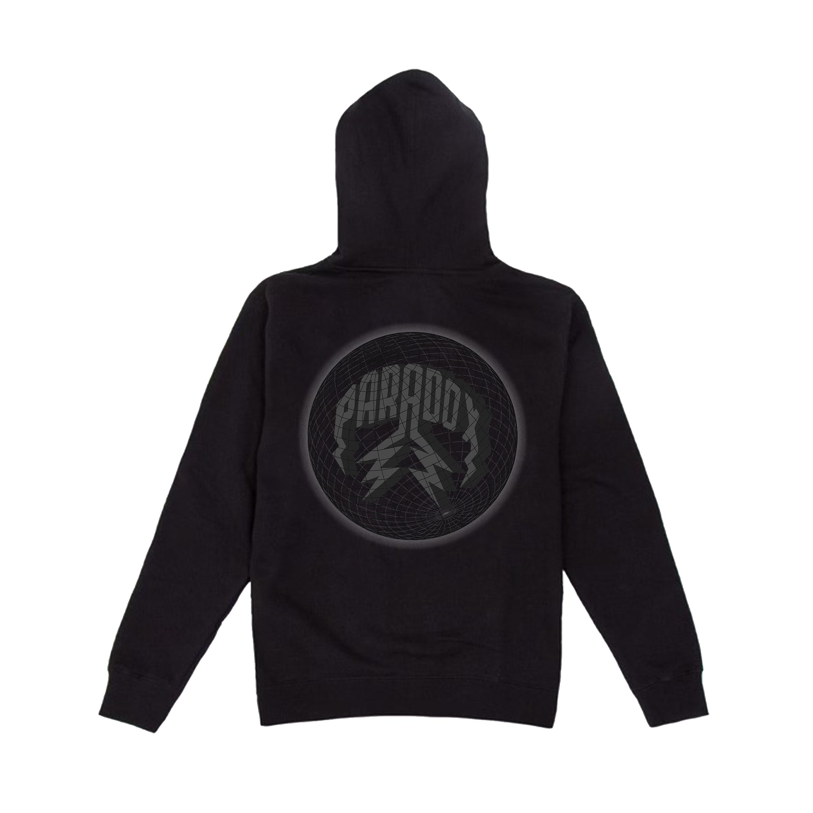 "GLOBE V2" LIGHTNING ARC LOGO HOODIE (BLACK/BLACK)
