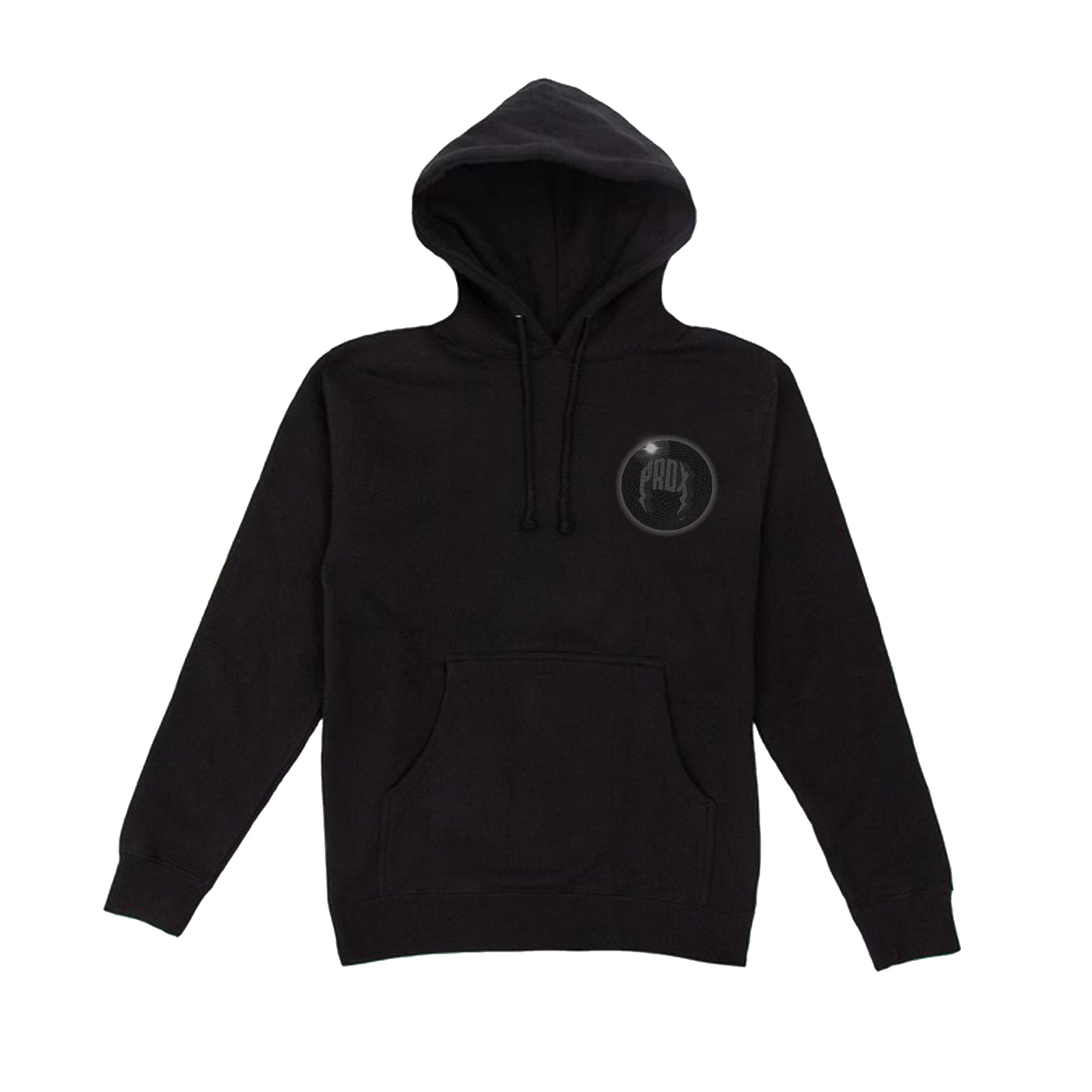 "GLOBE V2" LIGHTNING ARC LOGO HOODIE (BLACK/BLACK)