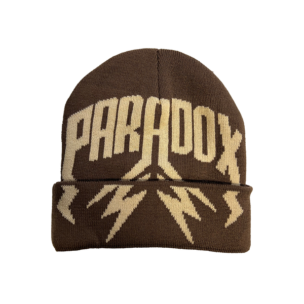 LIGHTNING ARC LOGO BEANIE - (BROWN)