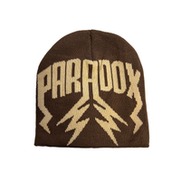 LIGHTNING ARC LOGO BEANIE - (BROWN)