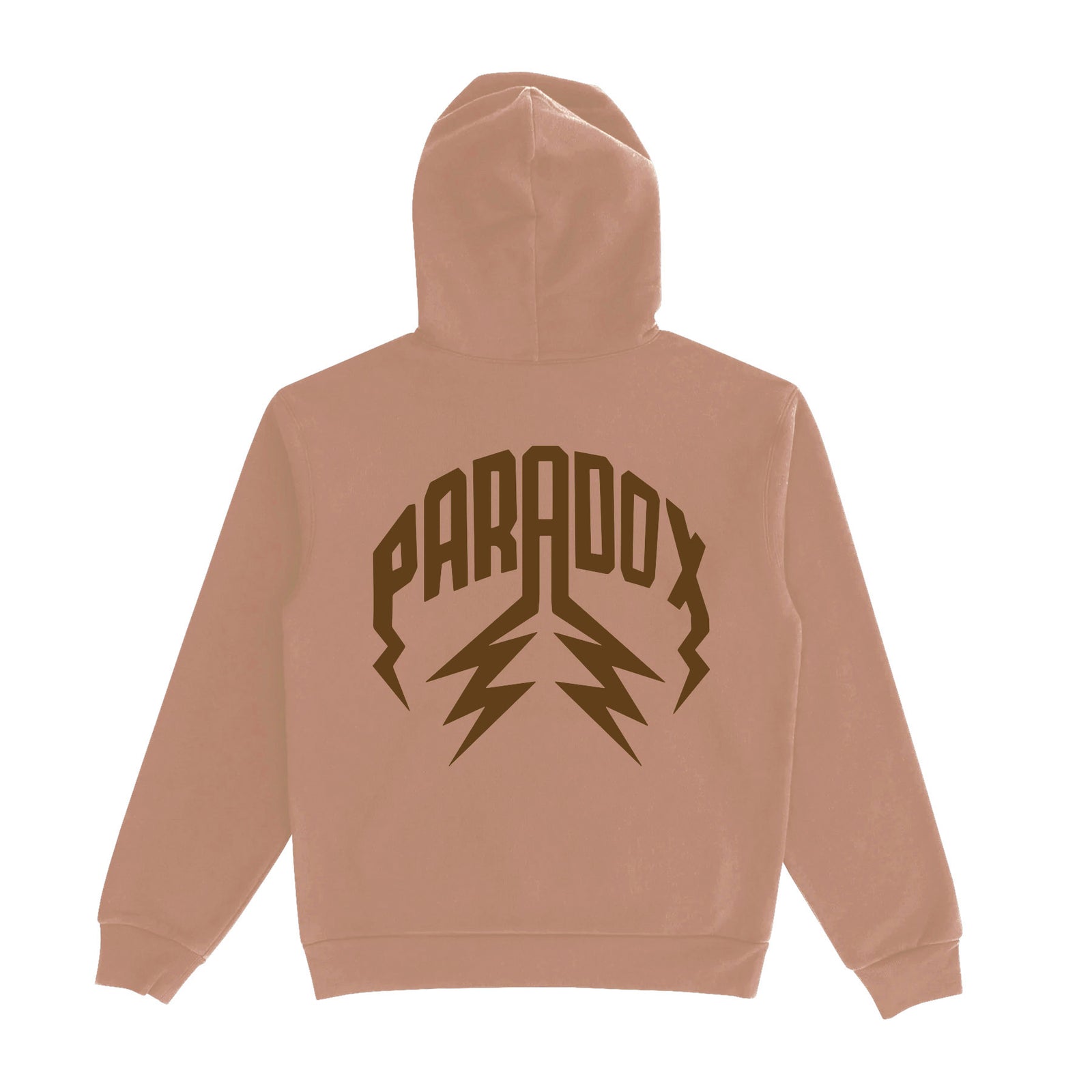 "NEUTRAL TONE" LIGHTNING ARC LOGO PULL-OVER HOODIE (CAMEL)