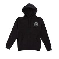 "SKULL CHAINS" LIGHTNING ARC LOGO HOODIE (BLACK/METALLIC GREY)