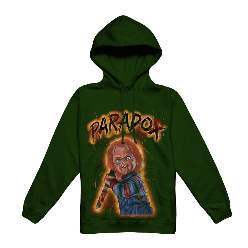 HALLOWEEN FAMILY & FRIENDS EXCLUSIVE PULL-OVER HOODIE "CHUCKIE" (GREEN)