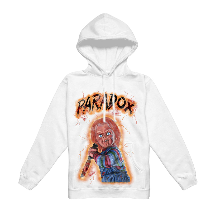 HALLOWEEN EXCLUSIVE PULL-OVER HOODIE "CHUCKY" (WHITE)