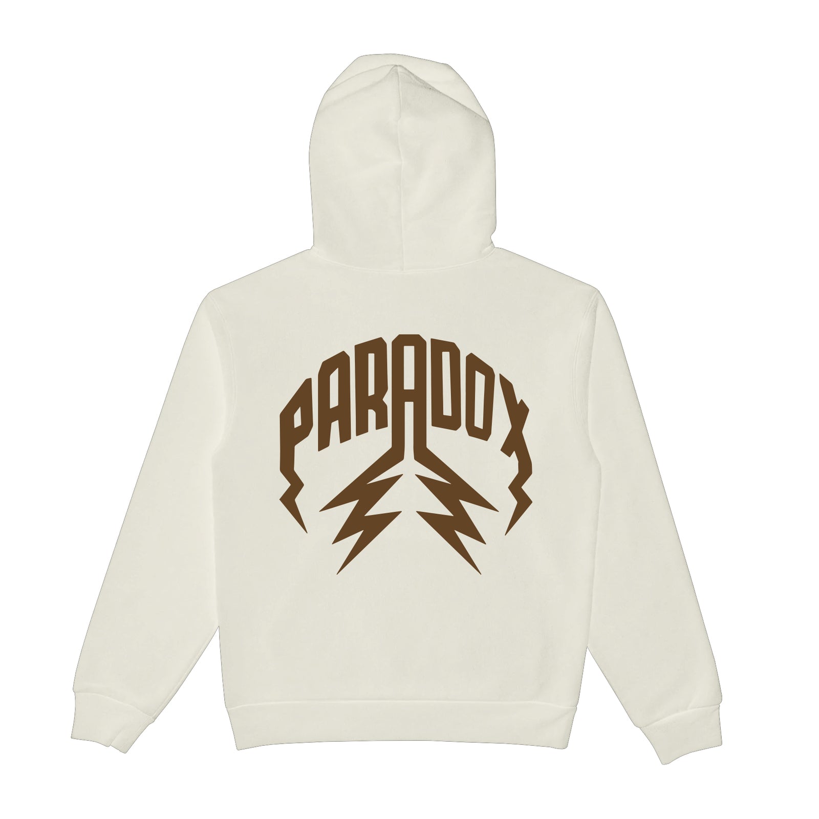 "NEUTRAL TONE" LIGHTNING ARC LOGO PULL-OVER HOODIE (CREAM)