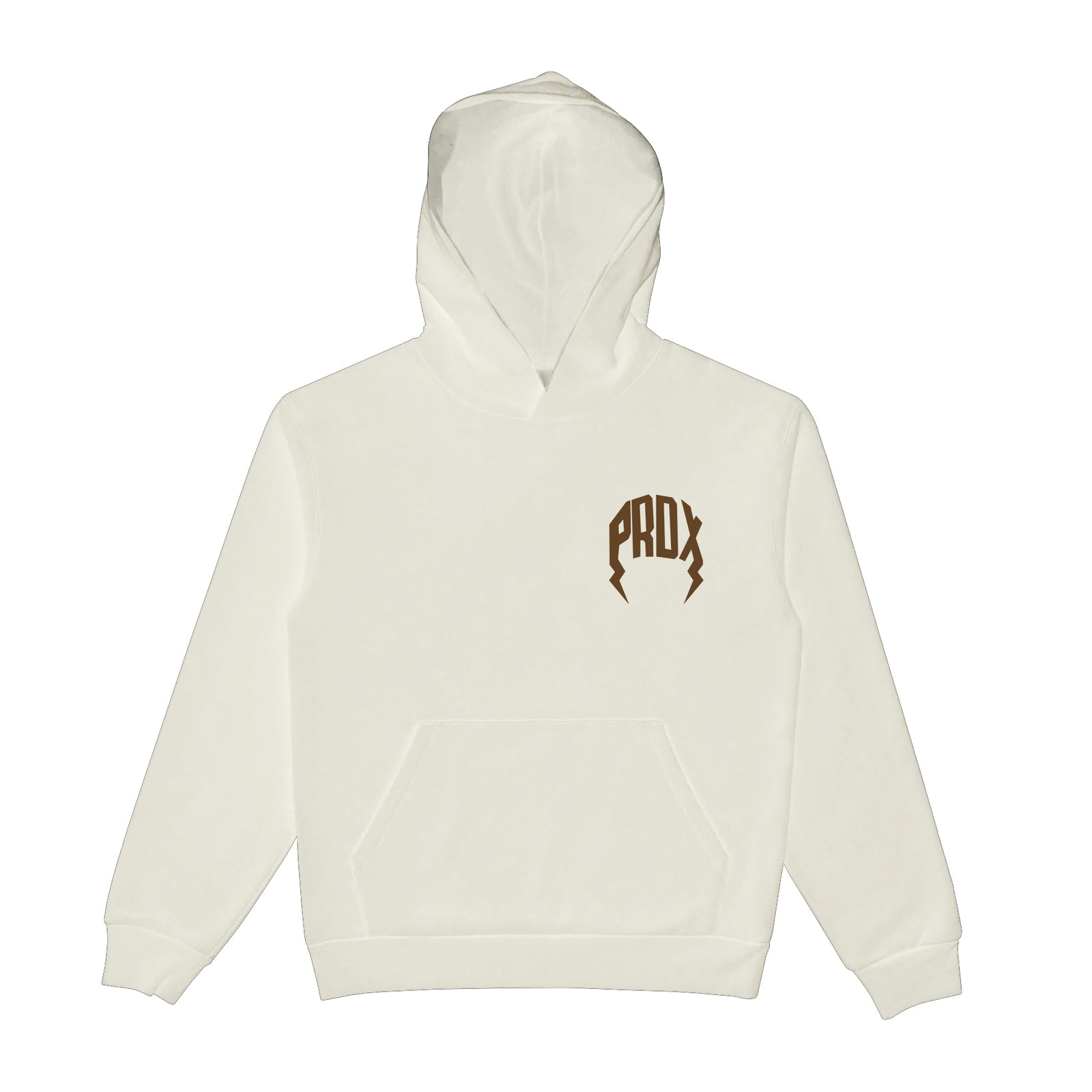 "NEUTRAL TONE" LIGHTNING ARC LOGO PULL-OVER HOODIE (CREAM)