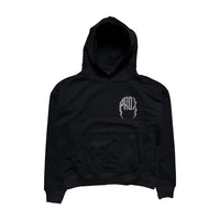 "Swarovski Rhinestone" Lightning Arc Logo Pull-Over Hoodie (Black)