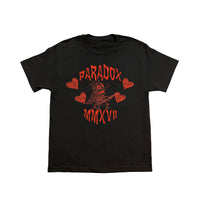 "SKELETON CUPID" LIGHTNING ARC LOGO TEE (BLACK)