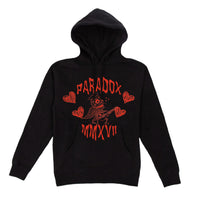 "SKELETON CUPID" LIGHTNING ARC LOGO HOODIE (BLACK)