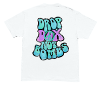 "DROP DOX NOT BOMBS" TEE (WHITE)